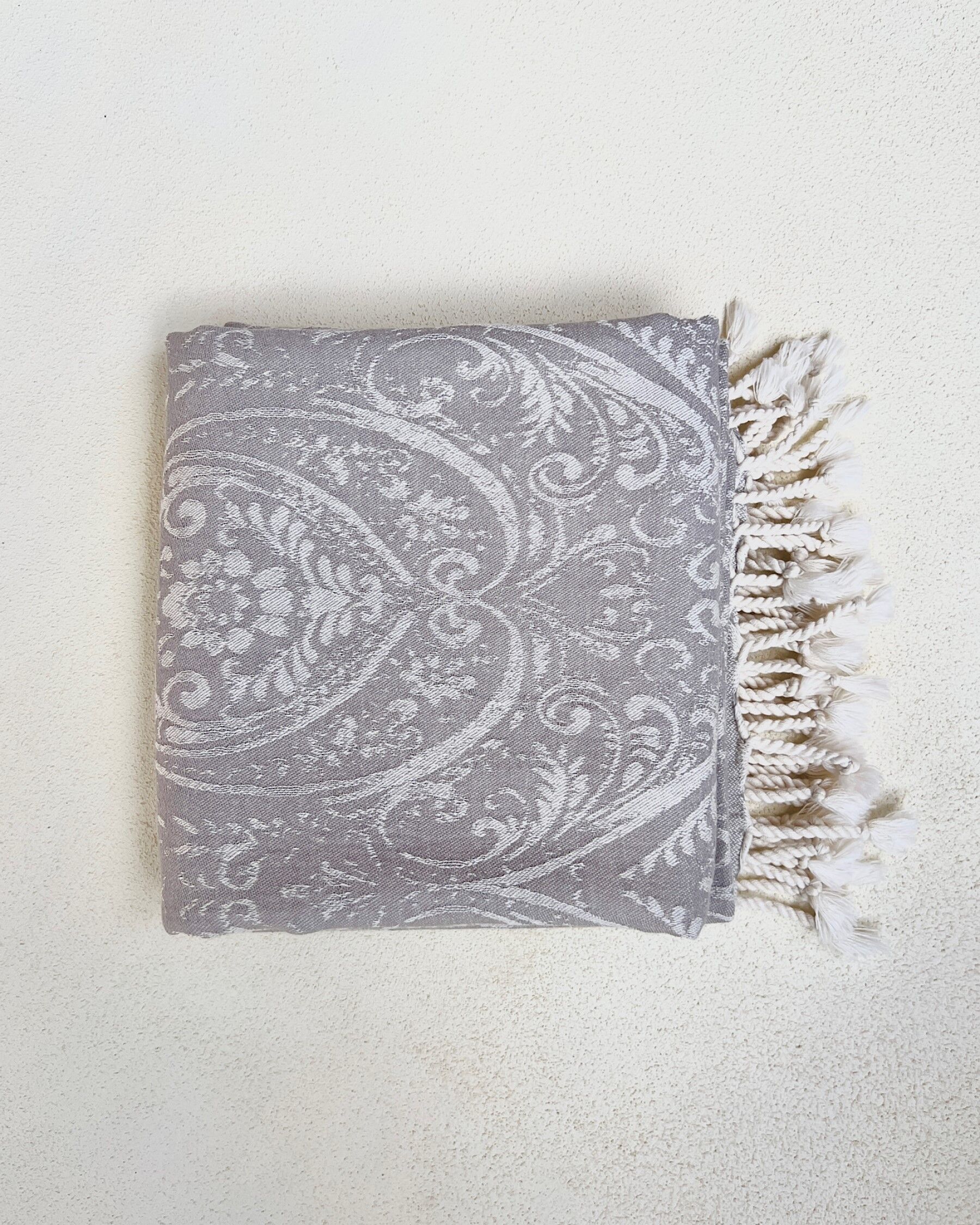 Eden Turkish Towel – Grey - Image 2