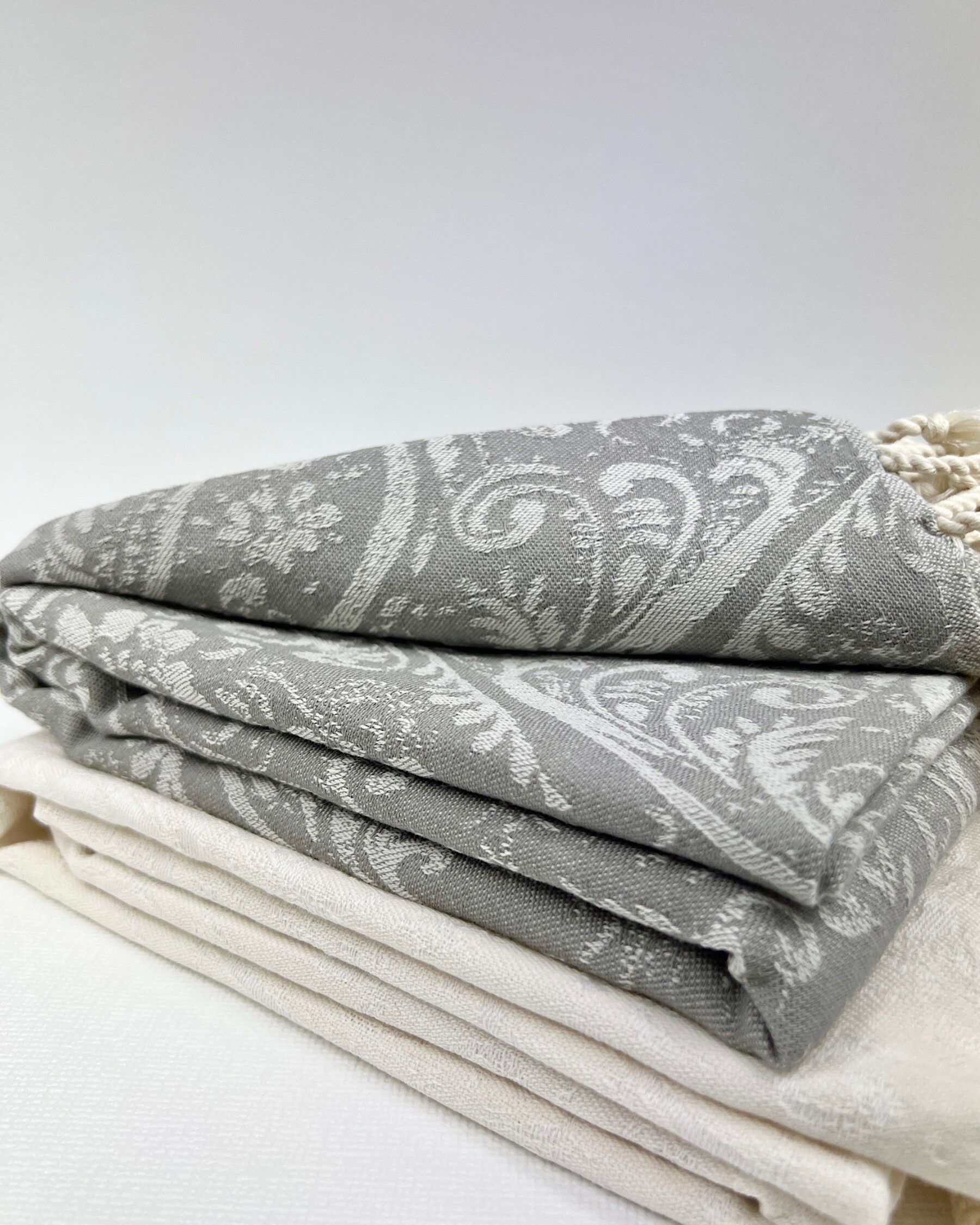 Eden Turkish Towel – Grey - Image 3