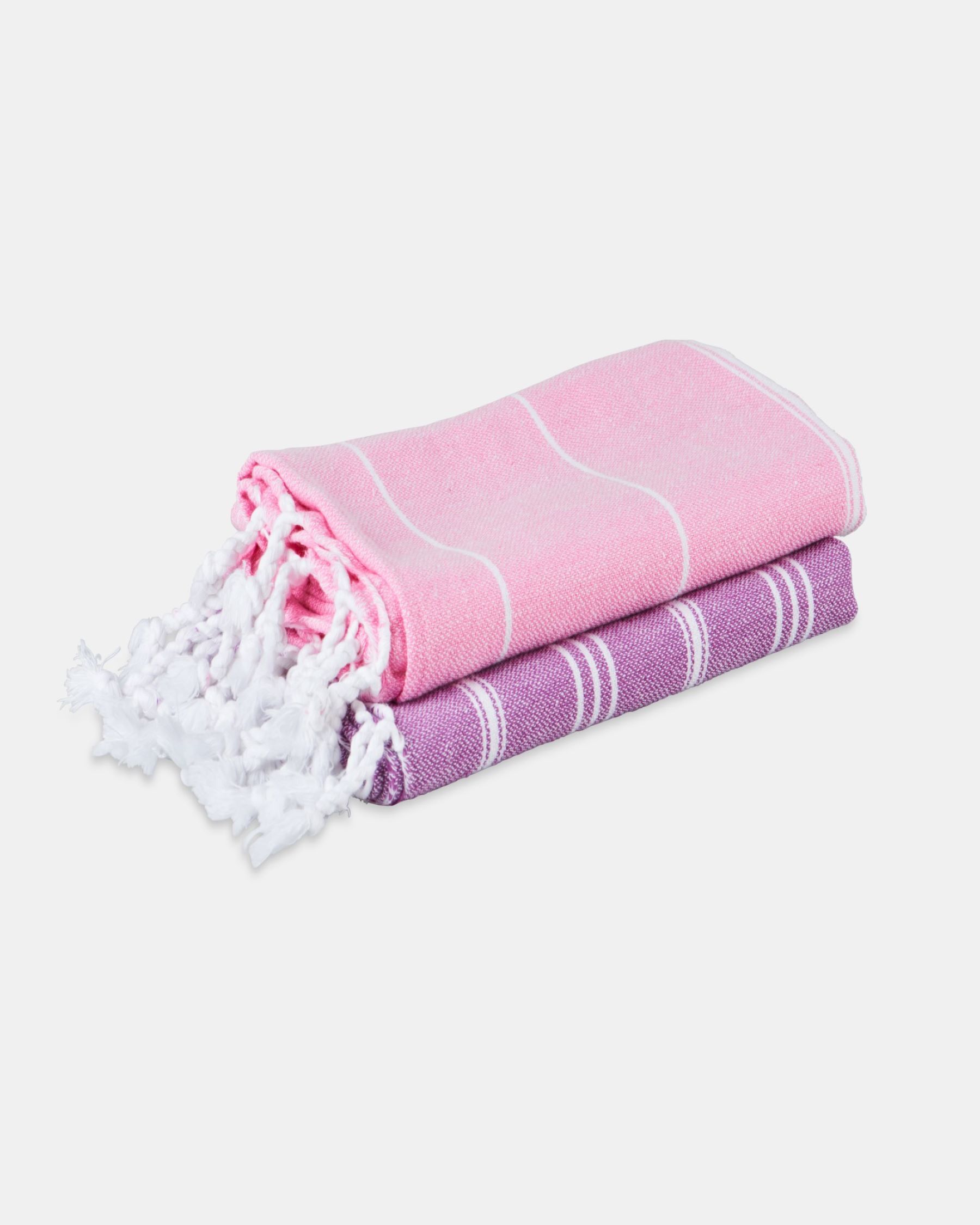 Home & Gym Small Towel Duo – Pink and Violet - Image 3